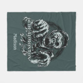 Individuelle Name DEADMONTON Fleece-Decken Fleecedecke (Vorderseite (Horizontal))