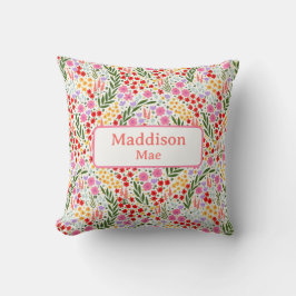 Individuelle Name Deco Colorful Blumencocktail Kin Kissen