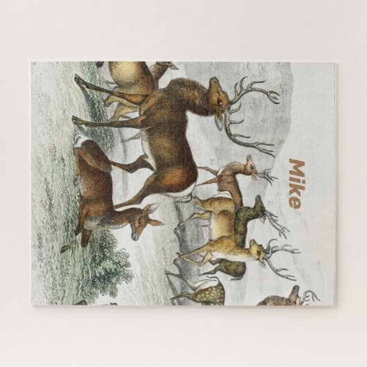 Individuelle Name Deer Puzzle (Horizontal)