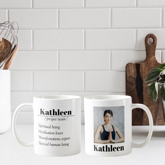 Individuelle Name Definition|Ein Foto Kaffeetasse