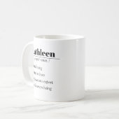 Individuelle Name Definition|Ein Foto Kaffeetasse (Vorderseite Links)