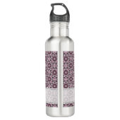 Individuelle Name Deko Dusky Rose Cherry Blossom M Edelstahlflasche (Rückseite)