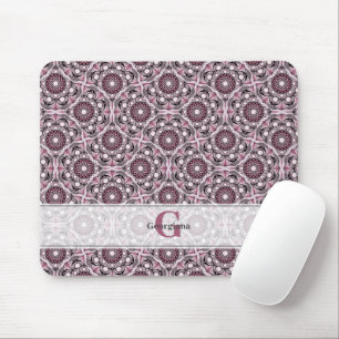 Individuelle Name Deko Dusky Rose Cherry Blossom M Mousepad