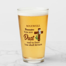 Individuelle Name denkt daran, dass ihr trocken se Glas