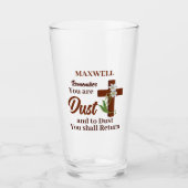 Individuelle Name denkt daran, dass ihr trocken se Glas (Vorderseite)