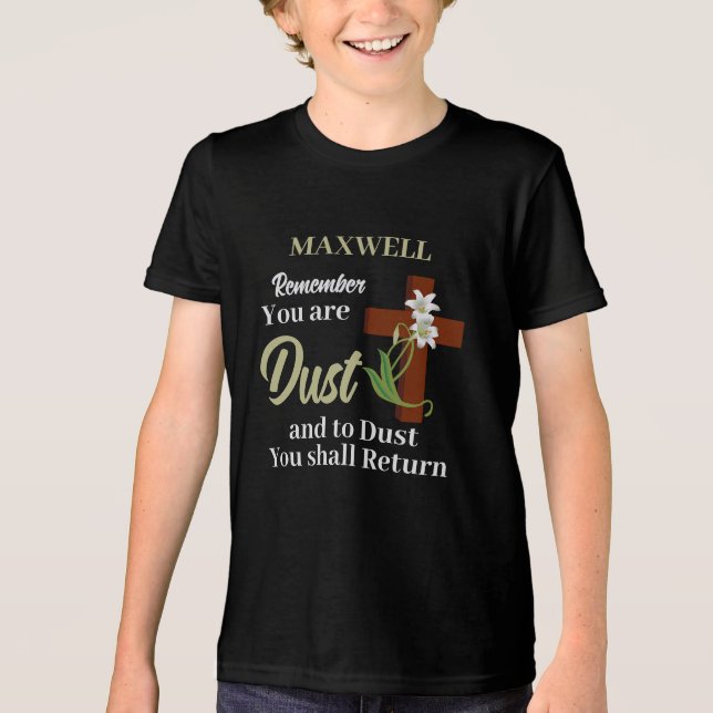 Individuelle Name denkt daran, dass ihr trocken se Tri-Blend Shirt (Vorderseite)