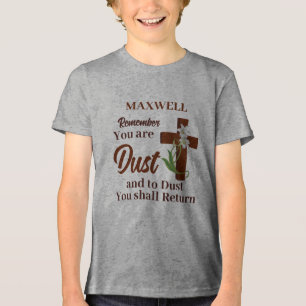 Individuelle Name denkt daran, dass ihr trocken se Tri-Blend Shirt
