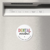 Individuelle Name Dental Assistant Geschenk Magnet (In Situ (Geschirrspüler))