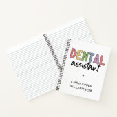 Individuelle Name Dental Assistant Geschenk Notizblock (Innenseite)