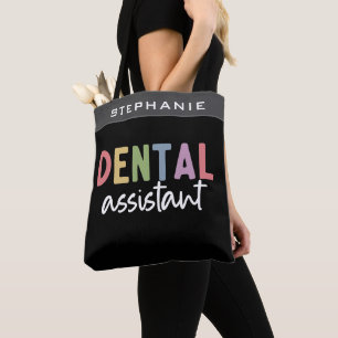 Individuelle Name Dental Assistant Geschenk Tasche