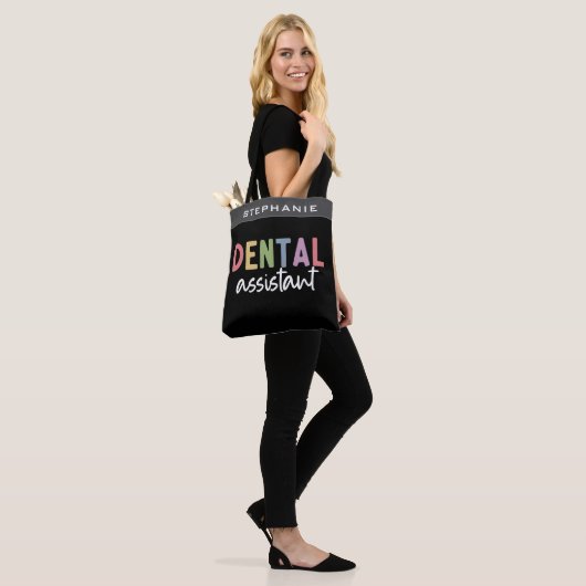 Individuelle Name Dental Assistant Geschenk Tasche (Am Model)