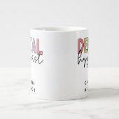 Individuelle Name Dental Hygienist RDH Geschenke Jumbo-Tasse (Vorderseite)