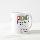 Individuelle Name Dental Hygienist RDH Geschenke Kaffeetasse (VorderseiteRechts)