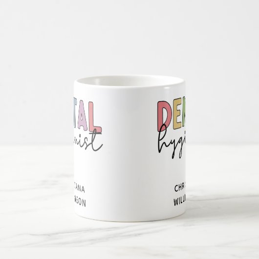 Individuelle Name Dental Hygienist RDH Geschenke Kaffeetasse (Mittel)