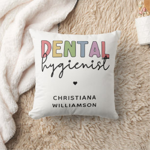 Individuelle Name Dental Hygienist RDH Geschenke Kissen