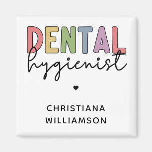 Individuelle Name Dental Hygienist RDH Geschenke Magnet