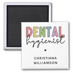 Individuelle Name Dental Hygienist RDH Geschenke Magnet