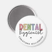 Individuelle Name Dental Hygienist RDH Geschenke Magnet (Vorderseite/Rückseite)