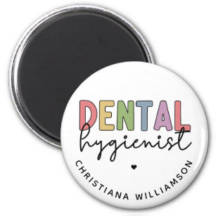 Individuelle Name Dental Hygienist RDH Geschenke Magnet
