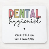 Individuelle Name Dental Hygienist RDH Geschenke Mousepad (Vorne)