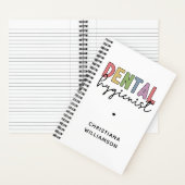 Individuelle Name Dental Hygienist RDH Geschenke Notizblock (Innen)