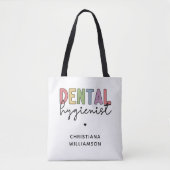 Individuelle Name Dental Hygienist RDH Geschenke Tasche (Vorderseite)