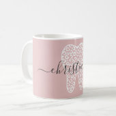 Individuelle Name Dental Leopard Druckkabine Kaffeetasse (Vorderseite Links)