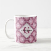 Individuelle Name der 20er Jahre Radiant Dusky Ros Kaffeetasse (Links)