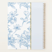 Individuelle Name der Blauen Blütenbibel Planer (Rückseite)