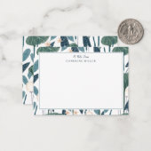 Individuelle Name der botanischen Illustration Mitteilungskarte (Vorderseite/Rückseite Beispiel)