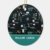 Individuelle Name der Computerplatine Keramik Ornament (Links)