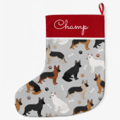 Individuelle Name der deutschen Schäferknochen und Großer Weihnachtsstrumpf (Rückseite)