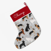 Individuelle Name der deutschen Schäferknochen und Großer Weihnachtsstrumpf (Rückseite (Hängend))