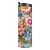 Individuelle Name der farbenfrohen Spring 3D Felt Thermosbecher (Nach rechts gedreht)