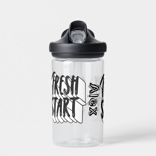 Individuelle Name der Fresh Start School Trinkflasche (Vorne)