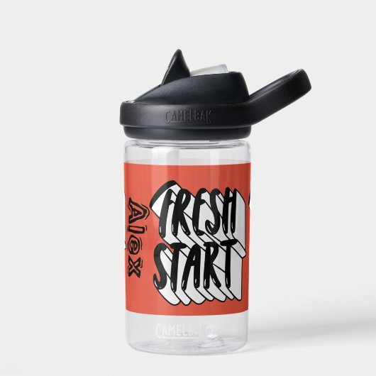 Individuelle Name der Fresh Start School Trinkflasche (Links)