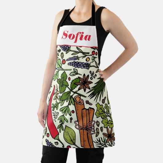 Individuelle Name der Gewürzmuster Schürze (InSitu)