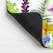 Individuelle Name der hübschen Wildblumen und Mono Mousepad (Ecke)