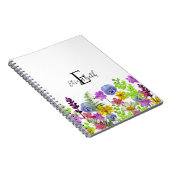 Individuelle Name der hübschen Wildblumen und Mono Notizblock (Rechte Seite)