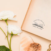 Individuelle Name der klassischen Elegant Library Gummistempel