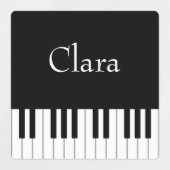 Individuelle Name der klassischen Klaviermusiker Etiketten (Design 1)