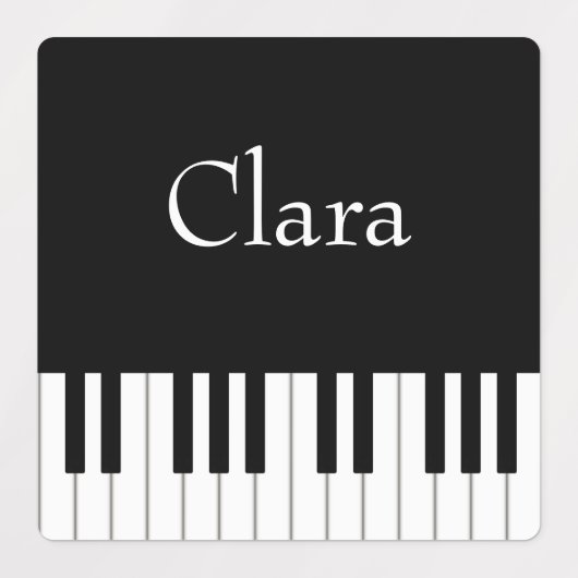 Individuelle Name der klassischen Klaviermusiker Etiketten (Design 1)