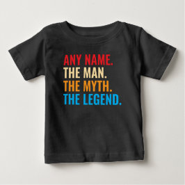 Individuelle Name der Mann, der Mythos, die Legend Baby T-shirt