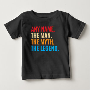 Individuelle Name der Mann, der Mythos, die Legend Baby T-shirt