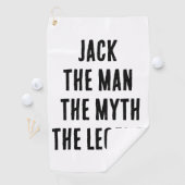 Individuelle Name der Mann, der Mythos, die Legend Golfhandtuch (Insitu)