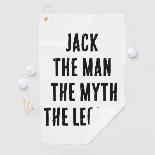 Individuelle Name der Mann, der Mythos, die Legend Golfhandtuch (Insitu)