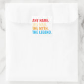 Individuelle Name der Mann, der Mythos, die Legend Quadratischer Aufkleber (Tasche)