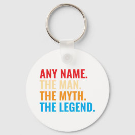 Individuelle Name der Mann, der Mythos, die Legend Schlüsselanhänger