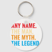 Individuelle Name der Mann, der Mythos, die Legend Schlüsselanhänger (Rückseite)