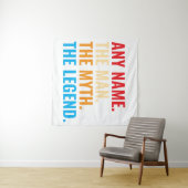 Individuelle Name der Mann, der Mythos, die Legend Wandteppich (Beispiel (Horizontal))